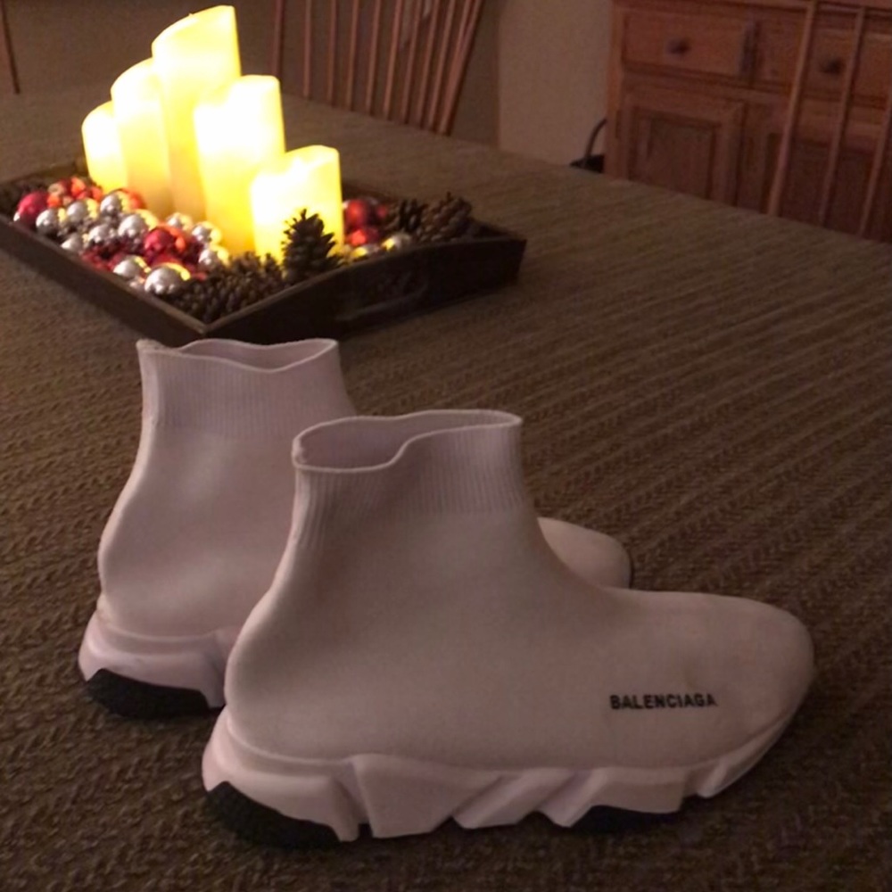 BALENCIAGA Speed sock sneakers in white - size 39